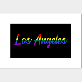 Los Angeles Gay Parade Rainbow Flag LGBT Pride Month Posters and Art